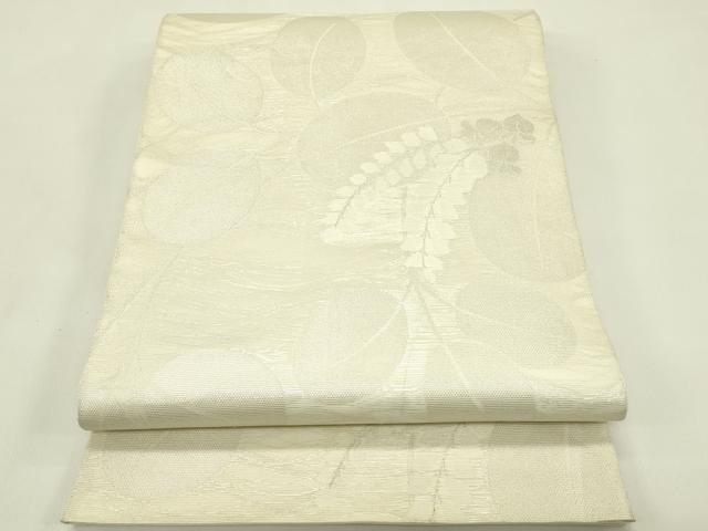 平和屋着物*夏物 六通柄袋帯 萩 銀糸 正絹 逸品 CABI5260rv