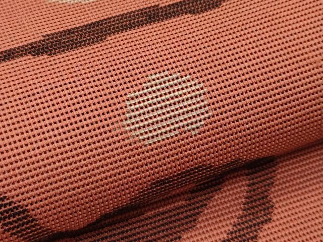 平和屋着物*夏物 八寸名古屋帯 抽象文 正絹 逸品 CABI5265rv
