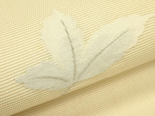 平和屋着物*夏物 九寸開き名古屋帯 楓 銀糸 正絹 逸品 CABI5299rv