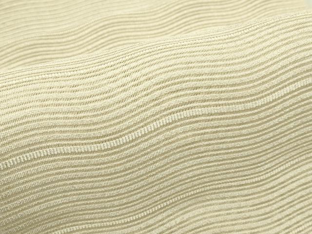 平和屋着物*夏物 八寸名古屋帯 絽綴れ よろけ縞 銀糸 正絹 逸品 CABI5317rv