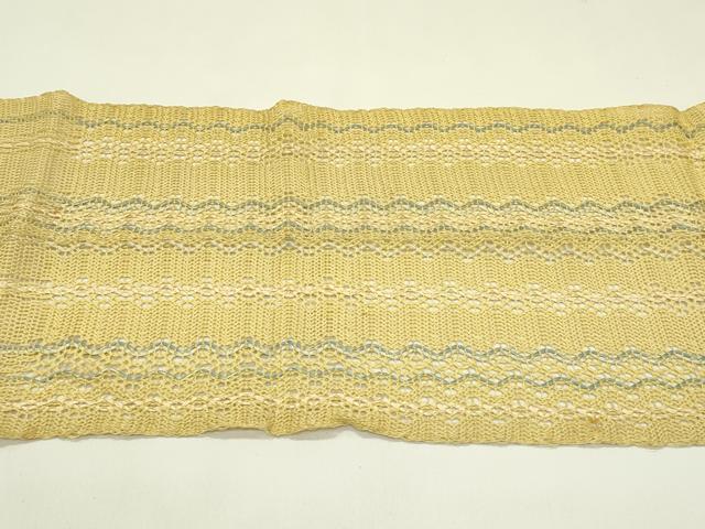 平和屋着物*夏物 八寸名古屋帯 間道 金糸 正絹 逸品 CABI5320rv