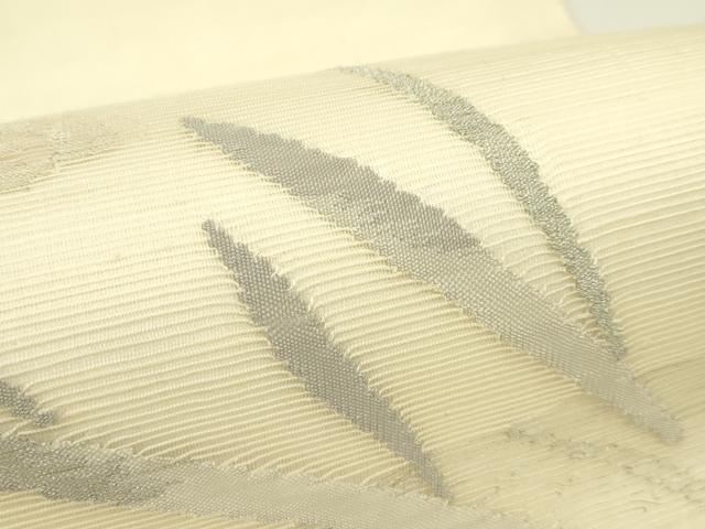 平和屋着物*夏物 西陣 九寸開き名古屋帯 すくい織 杜若 金銀糸 正絹 逸品 CABI5323rv