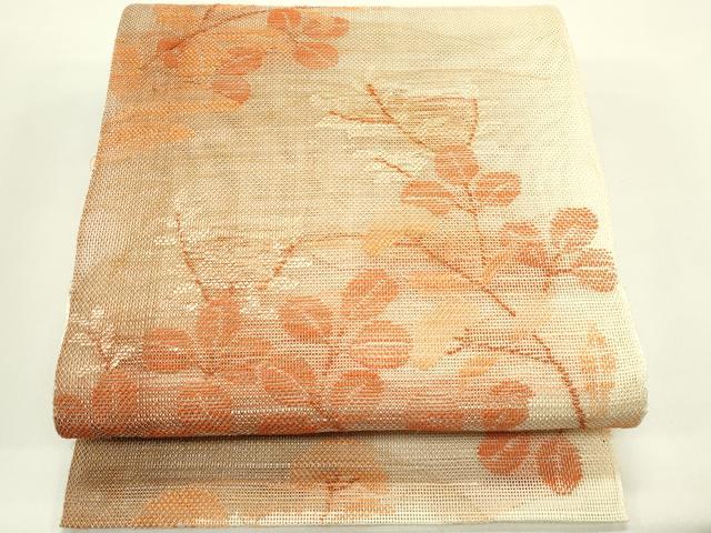 平和屋着物*夏物 八寸名古屋帯 萩 正絹 逸品 未使用 CABI5326rv