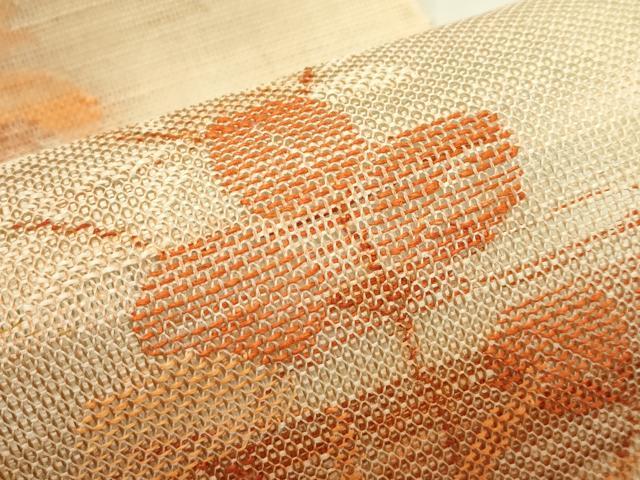 平和屋着物*夏物 八寸名古屋帯 萩 正絹 逸品 未使用 CABI5326rv