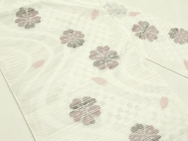 平和屋着物*夏物 八寸名古屋帯 流水舞花文 CABI5336rv
