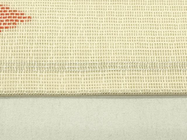平和屋着物*夏物 西陣 川島織物 九寸名古屋帯 松皮菱 金銀糸 正絹 逸品 CABI5345rv