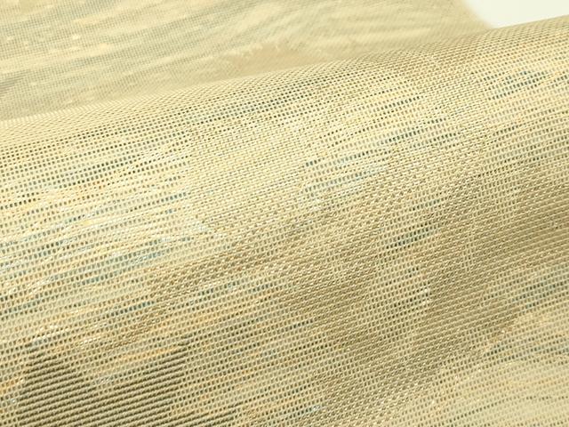 平和屋着物*夏物 織物一筋名門 織悦 全通柄 本袋帯 草花文 金糸 正絹 逸品 CABI5349rv