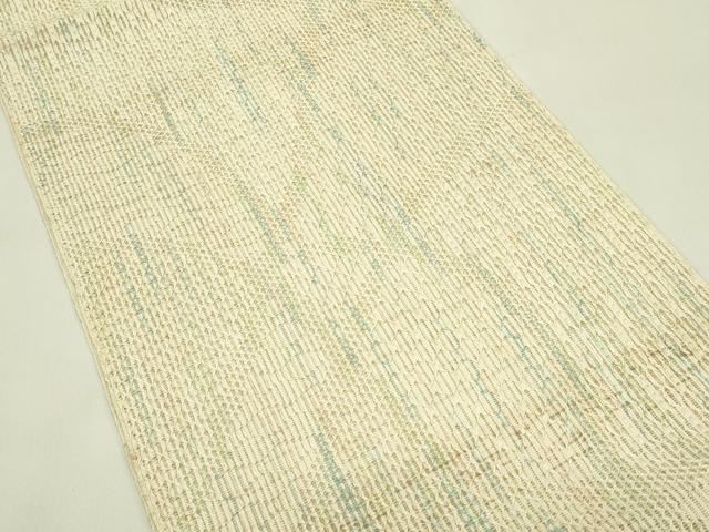 平和屋着物*夏物 八寸名古屋帯 菱文様 正絹 逸品 CABI5366rv