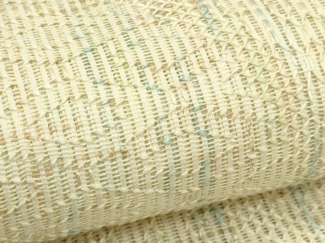 平和屋着物*夏物 八寸名古屋帯 菱文様 正絹 逸品 CABI5366rv