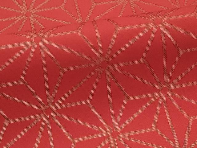 平和屋着物*夏物 全通柄 九寸名古屋帯 麻の葉文様 正絹 逸品 未使用 CABI5393rv