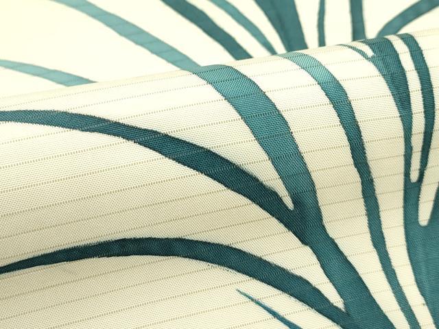 平和屋着物*夏物 絽塩瀬 九寸名古屋帯 ろうけつ染め 草木文 正絹 逸品 CABI5398rv