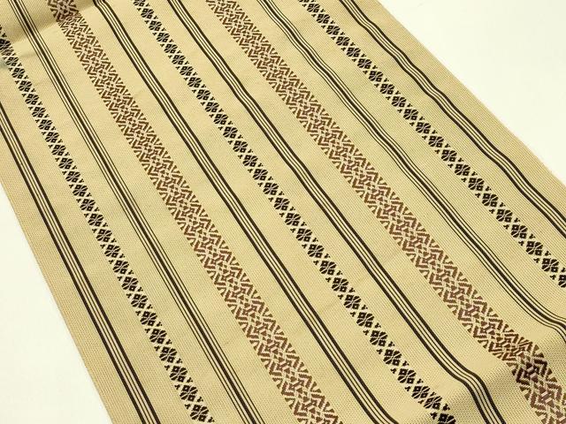 平和屋着物*夏物 本場筑前博多織 八寸名古屋帯 紗献上 正絹 逸品 CABI5407rv