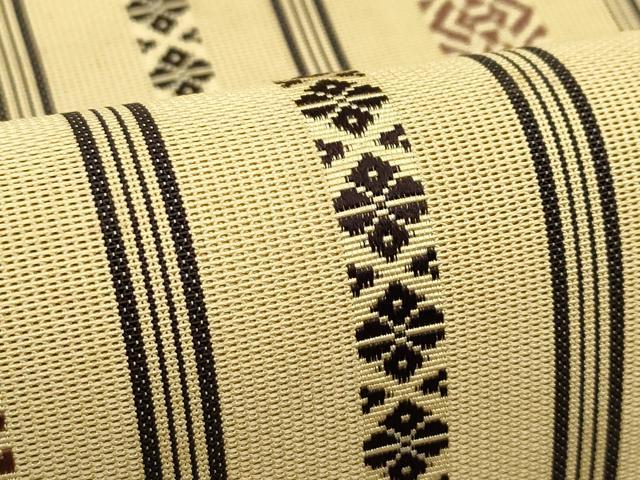 平和屋着物*夏物 本場筑前博多織 八寸名古屋帯 紗献上 正絹 逸品 CABI5407rv