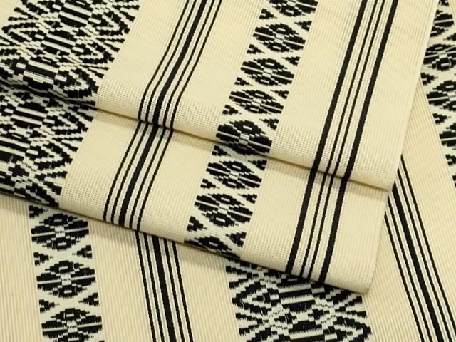 平和屋着物*夏物 本場筑前博多織 八寸名古屋帯 紗献上 正絹 逸品 CABI5409rv