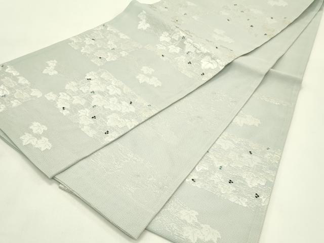 平和屋着物*夏物 六通柄 京袋帯 蔦の葉文 銀糸 CABI5432rv