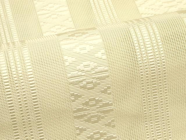 平和屋着物*夏物 本場筑前博多織 八寸名古屋帯 紗献上 香色 正絹 逸品 CABI5436rv