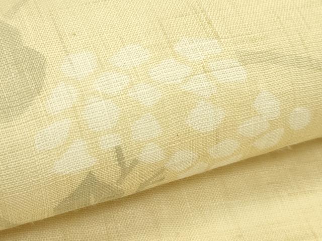 平和屋着物*夏物 九寸名古屋帯 紫陽花 麻 逸品 CABI5447rv