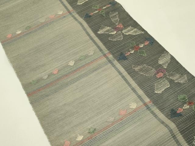 平和屋着物*夏物 1854年創業 帯屋捨松 八寸名古屋帯 花間道 正絹 逸品 未使用 CABI5452rv