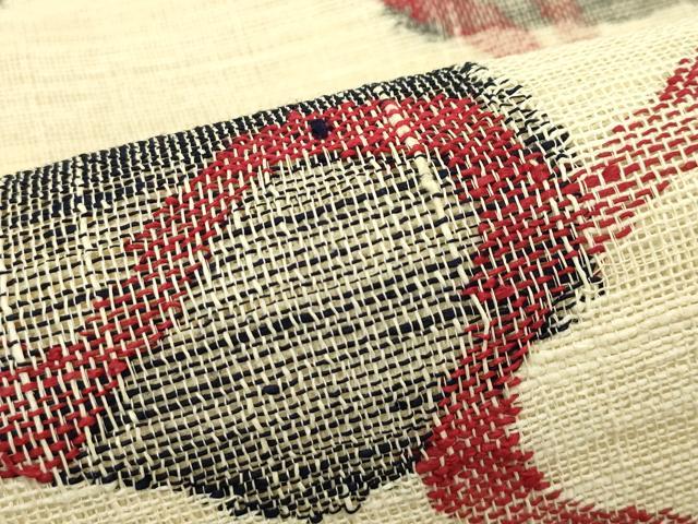 平和屋着物*夏物 八寸名古屋帯 抽象文 正絹 逸品 CABI5456rv