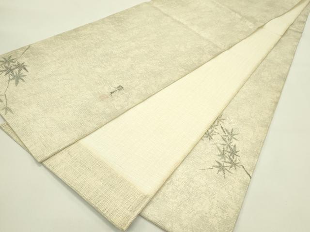 平和屋着物*夏物 太鼓柄袋帯 作家物 手描き 籬楓文 金彩 正絹 逸品 CABI5465rv