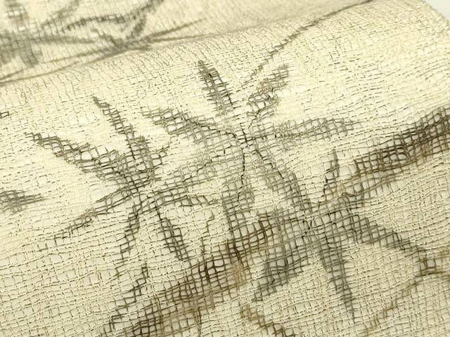 平和屋着物*夏物 太鼓柄袋帯 作家物 手描き 籬楓文 金彩 正絹 逸品 CABI5465rv