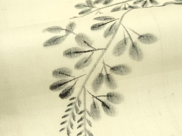 平和屋着物*夏物 九寸名古屋帯 手描き 萩 正絹 逸品 CABI5467rv