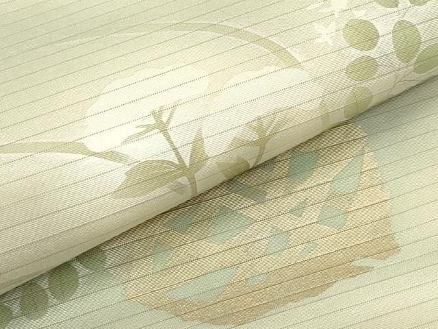 平和屋着物*夏物 絽塩瀬 九寸名古屋帯 花籠文 金銀彩 正絹 逸品 CABI5469rv