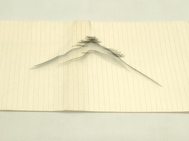 平和屋着物*夏物 絽塩瀬 九寸名古屋帯 作家物 手描き 風景文 正絹 逸品 CABI5485rv
