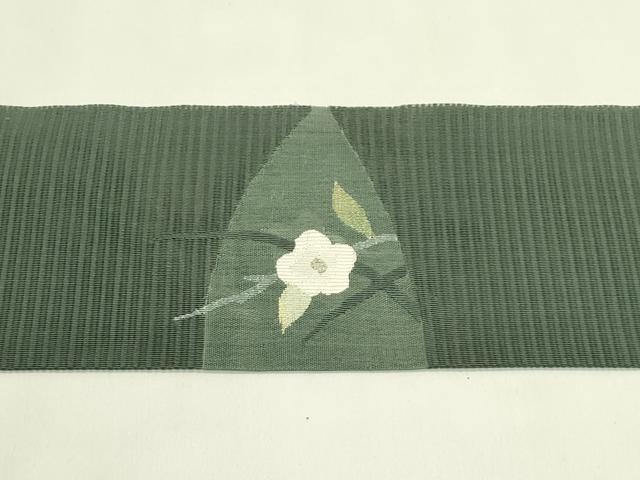 平和屋着物*夏物 八寸名古屋帯 絽綴れ 草花文 金銀糸 正絹 逸品 CABI5492rv