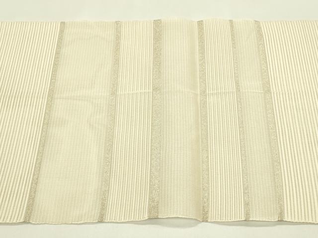 平和屋着物*夏物 八寸名古屋帯 絽綴れ 枝花文 金銀糸 正絹 逸品 CABI5503rv