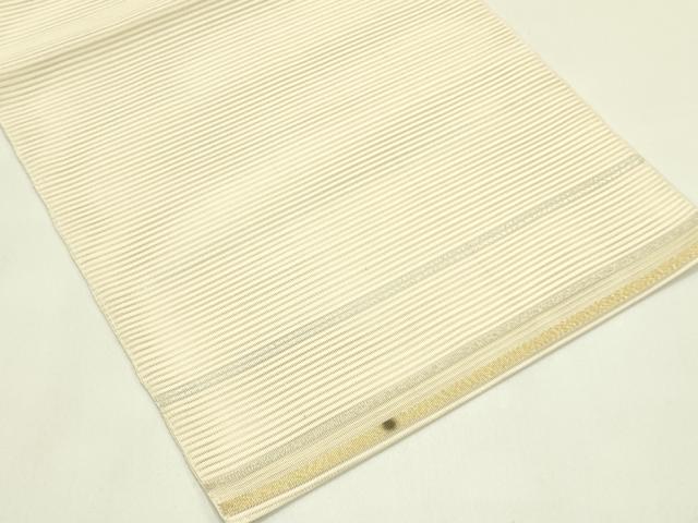 平和屋着物*夏物 八寸名古屋帯 絽綴れ 枝花文 金銀糸 正絹 逸品 CABI5503rv