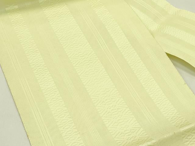 平和屋着物*夏物 博多織 八寸名古屋帯 紗献上 女郎花色 CABI5512rv