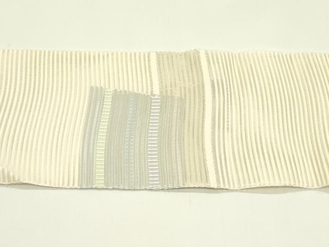 平和屋着物*夏物 八寸名古屋帯 絽綴れ 色紙重ね文 金糸 正絹 逸品 CABI5524rv