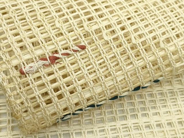 平和屋着物*夏物 八寸名古屋帯 羅 菱霞文 正絹 逸品 CABI5535rv