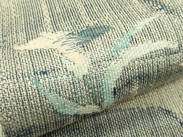 平和屋着物*夏物 八寸名古屋帯 草花文 正絹 逸品 CABI5562rv