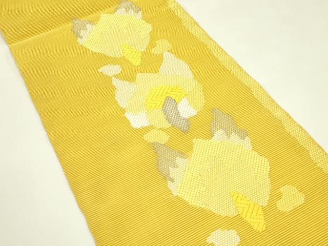 平和屋着物*夏物 八寸名古屋帯 絽綴れ 抽象文 銀糸 正絹 逸品 CABI5564rv
