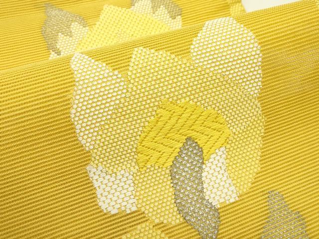 平和屋着物*夏物 八寸名古屋帯 絽綴れ 抽象文 銀糸 正絹 逸品 CABI5564rv