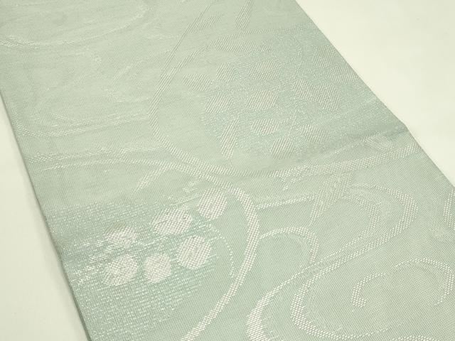 平和屋着物*夏物 六通柄袋帯 流水萩文 銀糸 正絹 逸品 CABI5584rv