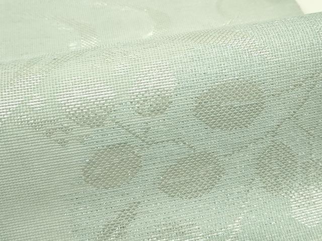 平和屋着物*夏物 六通柄袋帯 流水萩文 銀糸 正絹 逸品 CABI5584rv