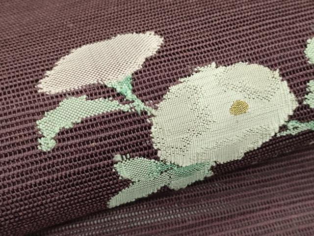 平和屋着物*夏物 八寸名古屋帯 菊 金銀糸 正絹 逸品 CABI5599rv