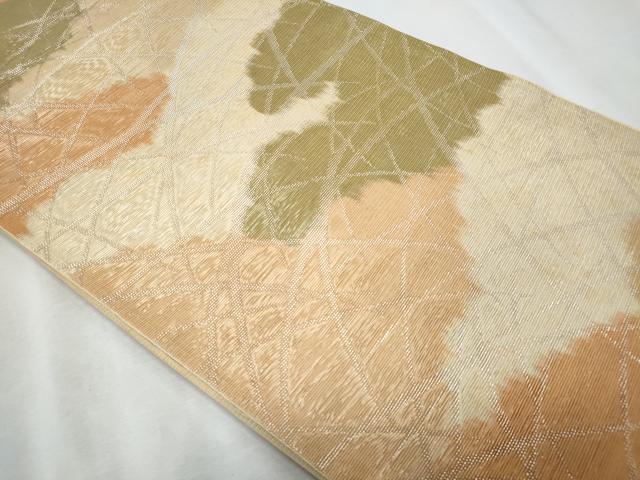 平和屋着物*夏物 六通柄袋帯 芝草文 正絹 逸品 CABI5602fb