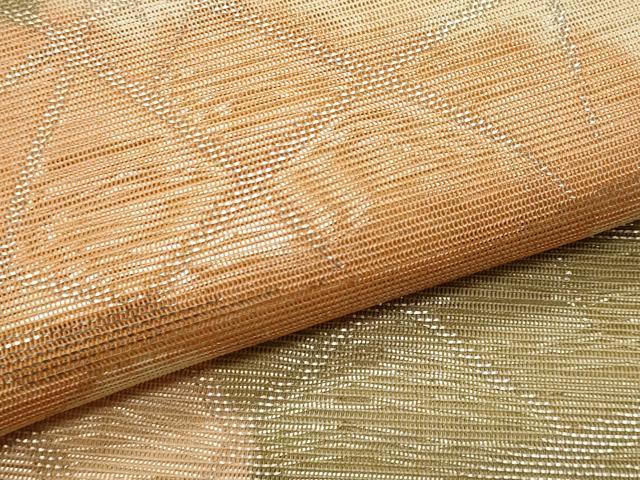平和屋着物*夏物 六通柄袋帯 芝草文 正絹 逸品 CABI5602fb