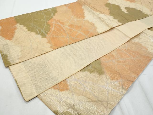 平和屋着物*夏物 六通柄袋帯 芝草文 正絹 逸品 CABI5602fb