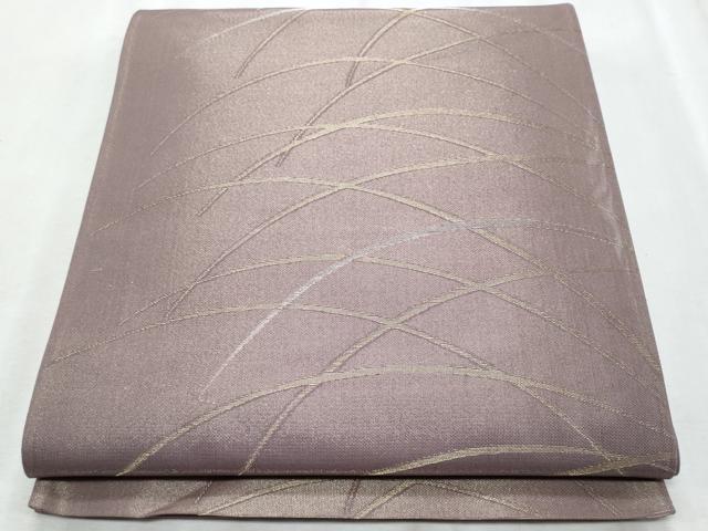 平和屋着物*夏物 六通柄袋帯 芝草文 金銀糸 正絹 逸品 CABI5605fb