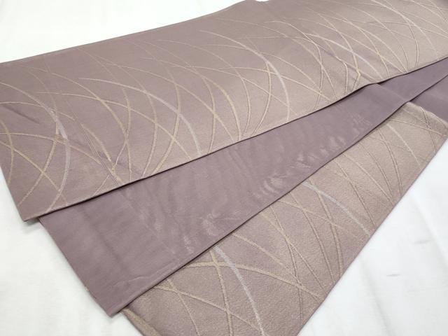 平和屋着物*夏物 六通柄袋帯 芝草文 金銀糸 正絹 逸品 CABI5605fb
