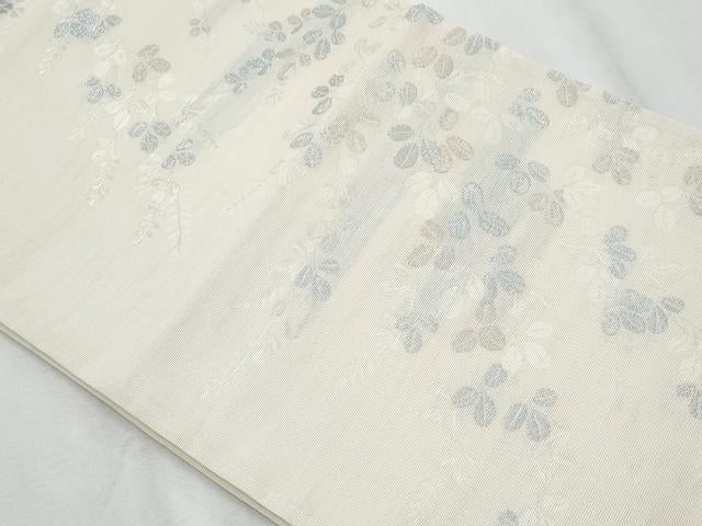 平和屋着物*夏物 六通柄袋帯 萩 銀糸 正絹 逸品 CABI5608fb