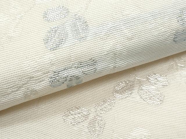 平和屋着物*夏物 六通柄袋帯 萩 銀糸 正絹 逸品 CABI5608fb