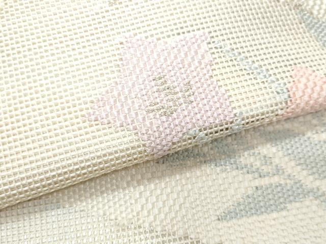平和屋着物*夏物 太鼓柄袋帯 桔梗 金銀糸 正絹 逸品 CABI5613fb