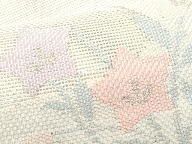 平和屋着物*夏物 太鼓柄袋帯 桔梗 金銀糸 正絹 逸品 CABI5613fb