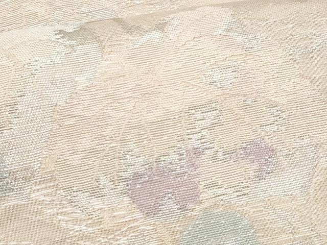 平和屋着物*夏物 六通柄袋帯 蔦の葉唐草文 銀糸 正絹 逸品 CABI5624fb